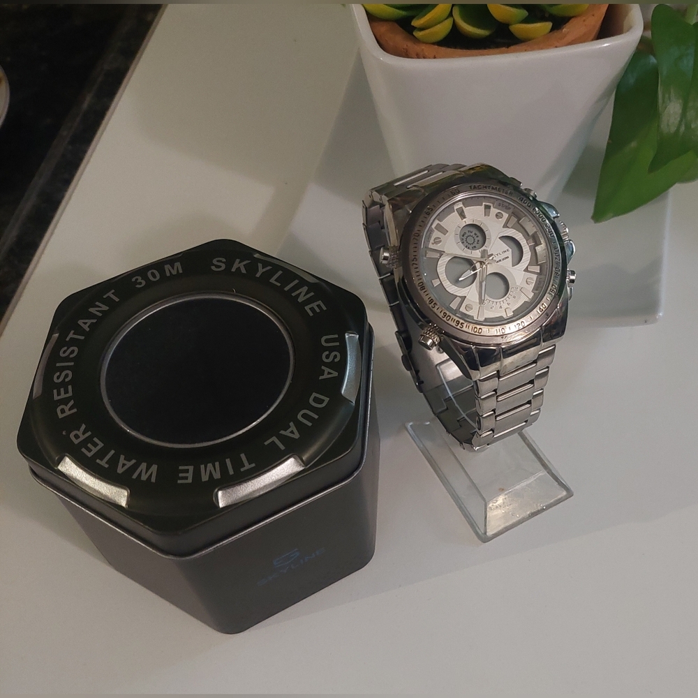 Skyline  Silver Chronograph Watch